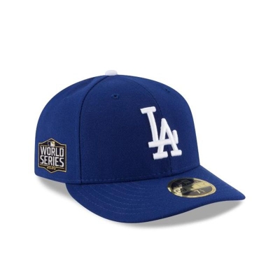 Sapca New Era Los Angeles Dodgers MLB World Series Side Patch Low Profile 59FIFTY Fitted - Albastri